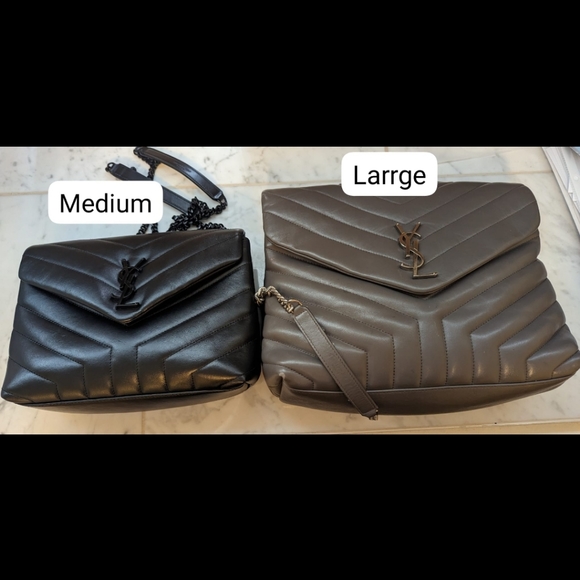 AUTHENTIC YSL LARGE GREY LOU with verificatiob - Picture 7 of 8